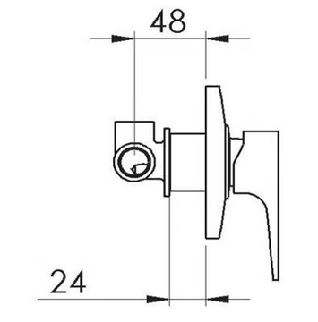 ARTIC 179-AT - Contemporary style shower mixer by Rubinetterie Mariani - view 3